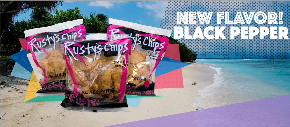 Rusty's Chips - Black Pepper Potato Chips (3oz - 12ct)