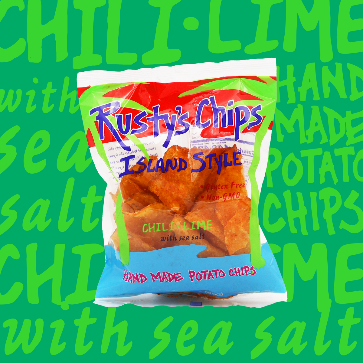 Rusty's Chips - Chili Lime Potato Chips (3oz - 12ct)