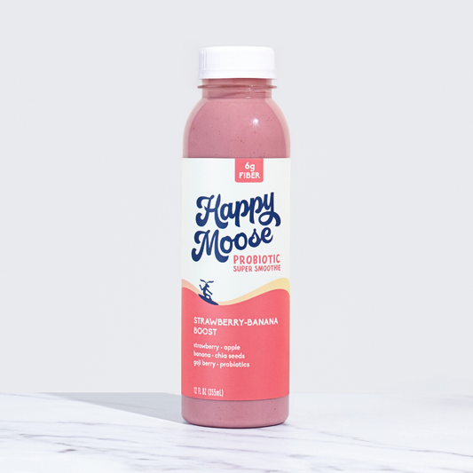 Strawberry-Banana Boost, Probiotic Smoothie