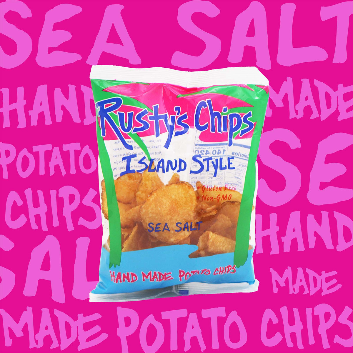 Rusty's Chips - Original Sea Salt Island Style (3oz - 12ct)